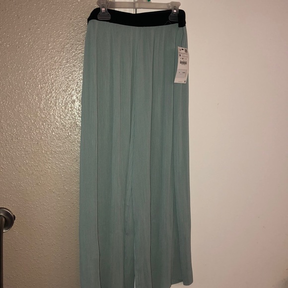 Zara Basic Wide leg Polyester Capri - Picture 5 of 6